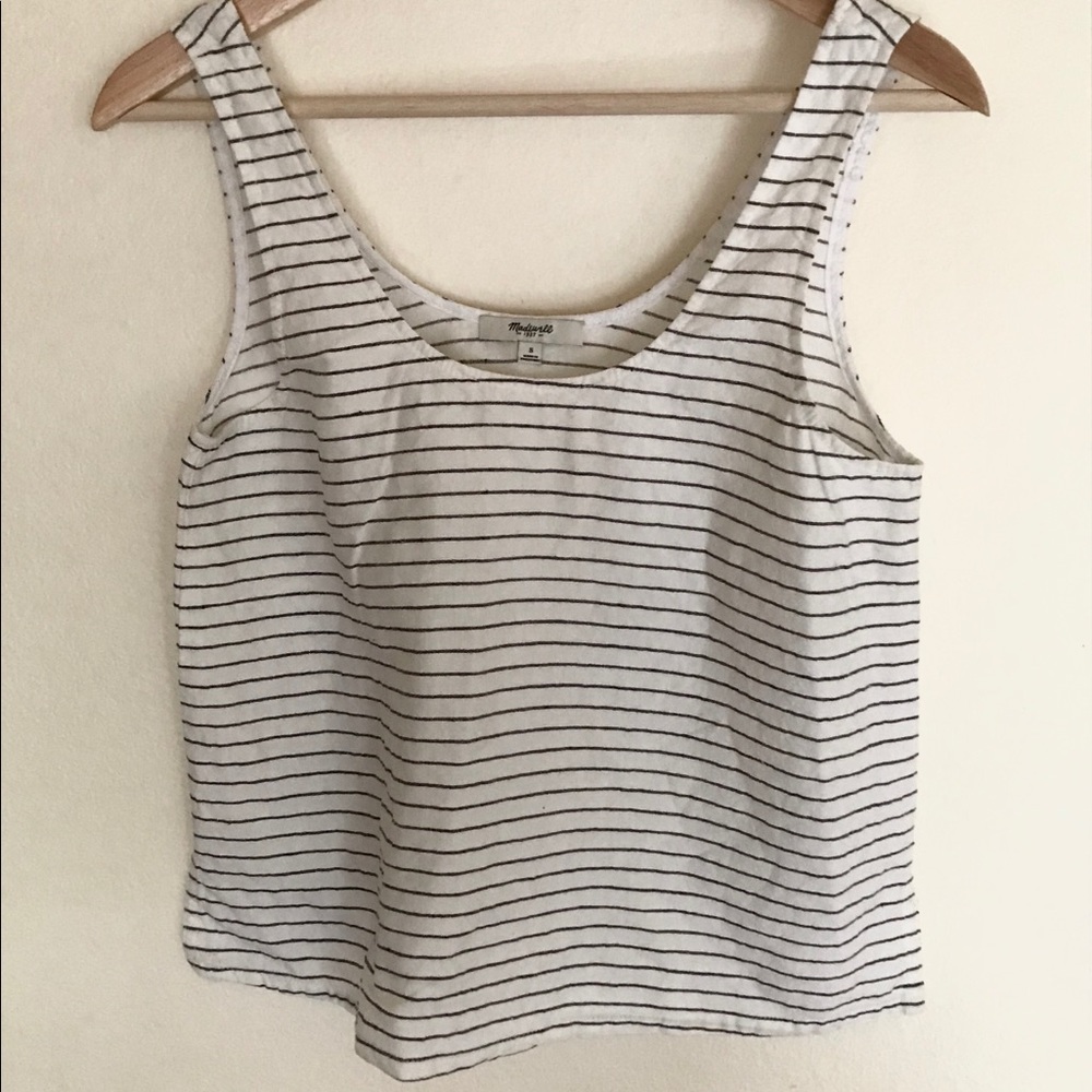 Reformation Linen Stripe Tank
